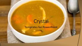  Presentation with mediterranean - Amazing PPT theme having marseille - bowl of mediterranean french fish backdrop and a gold colored foreground