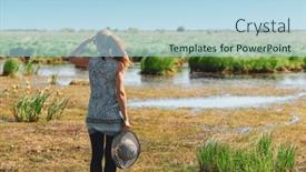  Presentation with marsh - Presentation design enhanced with marsh-briere-national-park-de background and a light blue colored foreground