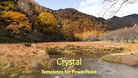  Presentation with marsh - PPT layouts having marsh in nikko of japan background and a tawny brown colored foreground