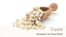  Presentation with root - PPT theme with marshmallow-root-althaea-officinalis background and a lemonade colored foreground