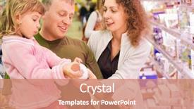  Presentation with supermarket - Amazing PPT layouts having mart - family with little girl buy backdrop and a coral colored foreground