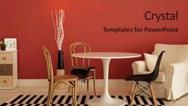  Presentation with vintage interior brick wall - Colorful slide set enhanced with martadla - modern interior on marsala wall backdrop and a red colored foreground