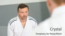  Presentation with battle - Amazing presentation having martial arts class backdrop and a white colored foreground