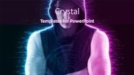  Presentation with martial arts - Audience pleasing theme consisting of martial-arts-fighter-hologram-effect backdrop and a wine colored foreground