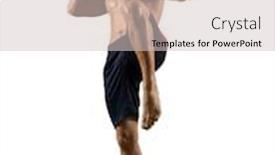  Presentation with martial arts - Audience pleasing slide deck consisting of martial-arts-fighter-mma-isolated backdrop and a soft green colored foreground