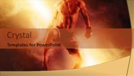  Presentation with mma - Audience pleasing PPT layouts consisting of martial-arts-fighter-mma-jumping backdrop and a red colored foreground