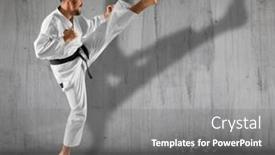  Presentation with philippine martial arts - Slide deck featuring martial-arts-masters-karate-practice background and a gray colored foreground
