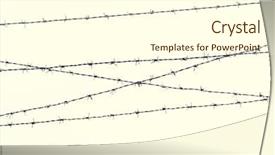  Presentation with martial law - Beautiful PPT layouts featuring martial law - imprisonment restriction concept - barb backdrop and a cream colored foreground