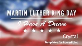  Presentation with martin luther king - Cool new slides with martin luther king day blurred backdrop and a red colored foreground