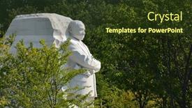  Presentation with martin luther king - Beautiful theme featuring martin-luther-king-monument backdrop and a tawny brown colored foreground