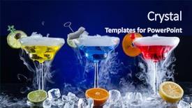  Presentation with dry ice - Colorful presentation design enhanced with sublime - martini drinks with dry ice backdrop and a navy blue colored foreground