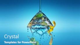  Presentation with amazing - Slides featuring martini-glass-with-amazing-splash background and a teal colored foreground