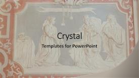  Presentation with church dove - Colorful PPT theme enhanced with martyrdom of st catherine stucco backdrop and a  colored foreground