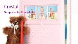  Presentation with photo album - Audience pleasing theme consisting of marvel movies - baby photo album isolated backdrop and a pink colored foreground