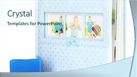  Presentation with photo album - Amazing PPT theme having marvel movies - baby photo album isolated backdrop and a  colored foreground