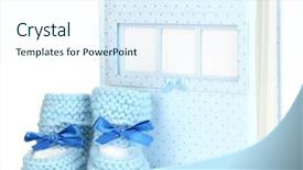  Presentation with photo album - Presentation theme consisting of marvel movies - baby photo album isolated background and a sky blue colored foreground