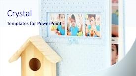  Presentation with photo album - Audience pleasing PPT layouts consisting of marvel movies - baby photo album isolated backdrop and a  colored foreground