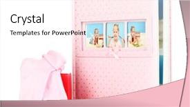  Presentation with album - Beautiful presentation theme featuring marvel movies - baby photo album isolated backdrop and a  colored foreground