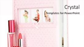  Presentation with photo album - Colorful slide deck enhanced with marvel movies - children photo album isolated backdrop and a pink colored foreground