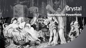  Presentation with masquerade - Cool new presentation design with marx st petersburg russia 1888 backdrop and a dark gray colored foreground
