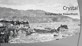  Presentation with engraving - Presentation theme enhanced with marx st petersburg russia 1888 background and a  colored foreground