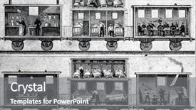  Presentation with railway - Colorful presentation theme enhanced with marx st petersburg russia 1888 backdrop and a gray colored foreground