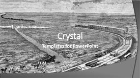  Presentation with engraving - Audience pleasing presentation consisting of marx st petersburg russia 1888 backdrop and a gray colored foreground