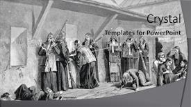  Presentation with engraving - Beautiful PPT theme featuring marx st petersburg russia 1888 backdrop and a  colored foreground