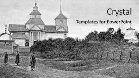  Presentation with church - Presentation theme featuring marx st petersburg russia 1888 background and a  colored foreground