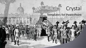  Presentation with german castle - Audience pleasing presentation design consisting of marx st petersburg russia 1888 backdrop and a light gray colored foreground