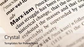  Presentation with definition - PPT layouts featuring marxism definition background and a lemonade colored foreground