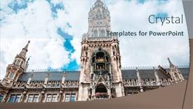  Presentation with square - Beautiful slide deck featuring mary-s-square-our-lady backdrop and a sky blue colored foreground