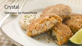  Presentation with maryland - Cool new presentation theme with maryland crab cakes with curry backdrop and a lemonade colored foreground