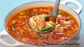  Presentation with maryland - PPT theme consisting of maryland-crab-soup-american-cuisine background and a red colored foreground