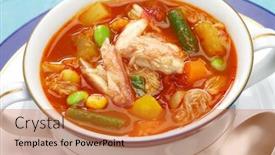  Presentation with maryland - Beautiful presentation featuring maryland-crab-soup-american-cuisine backdrop and a gold colored foreground