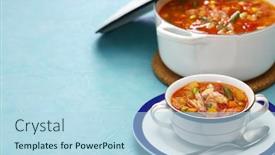  Presentation with maryland - Theme with maryland-crab-soup-american-cuisine background and a light blue colored foreground