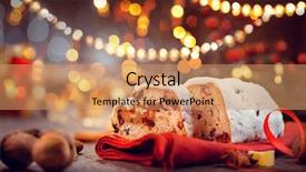  Presentation with christmas hamper gift traditional - Theme enhanced with marzipan - christmas stollen traditional sweet fruit background and a coral colored foreground