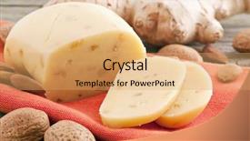  Presentation with bread - PPT layouts consisting of marzipan bread background and a  colored foreground