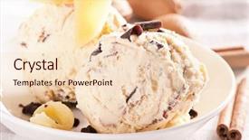  Presentation with ice cream - Slides enhanced with marzipan ice cream background and a lemonade colored foreground