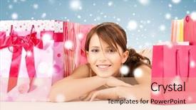  Presentation with christmas sale - Amazing presentation design having startup basics on speech bubble backdrop and a violet colored foreground