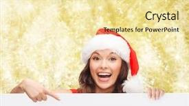  Presentation with christmas sale - Amazing presentation theme having mas people advertisement and sale backdrop and a blonde colored foreground