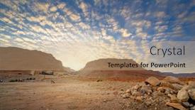  Presentation with ancient israel - Cool new slide deck with masada-israel-ancient-rock-plateau backdrop and a coral colored foreground