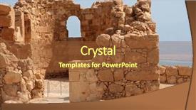  Presentation with ancient israel - Slide deck consisting of masada ruins of an ancient fortress on the eastern edge of the judean desert israel background and a tawny brown colored foreground