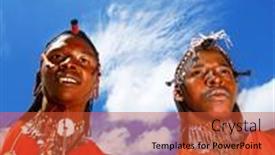  Presentation with tribal - PPT layouts with masai-mara-kenya-november-12 background and a red colored foreground