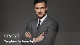  Presentation with formal events - Colorful slides enhanced with masculine - portrait of businessman wearing formal backdrop and a dark gray colored foreground
