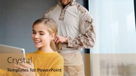  Presentation with masculine - Beautiful slide deck featuring masculine-focused-military-man-doing backdrop and a yellow colored foreground