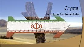  Presentation with iran - Cool new presentation theme with mashhad - iran sign with a desert backdrop and a  colored foreground