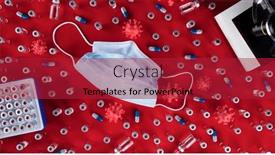  Presentation with corona - Slide deck having mask-and-corona-virus-protection background and a crimson colored foreground