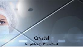  Presentation with dentist - Beautiful theme featuring mask and grey smart tech backdrop and a seafoam green colored foreground