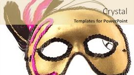  Presentation with mask - Beautiful slides featuring mask-isolated-on-a-white backdrop and a lemonade colored foreground